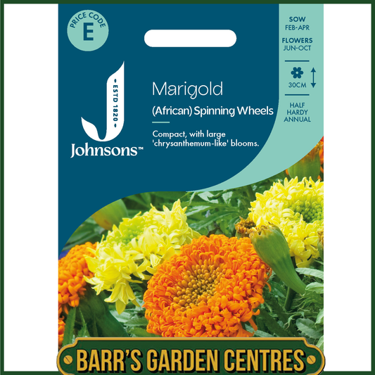 Johnsons - Marigold (African) Spinning Wheels - 100 Seeds