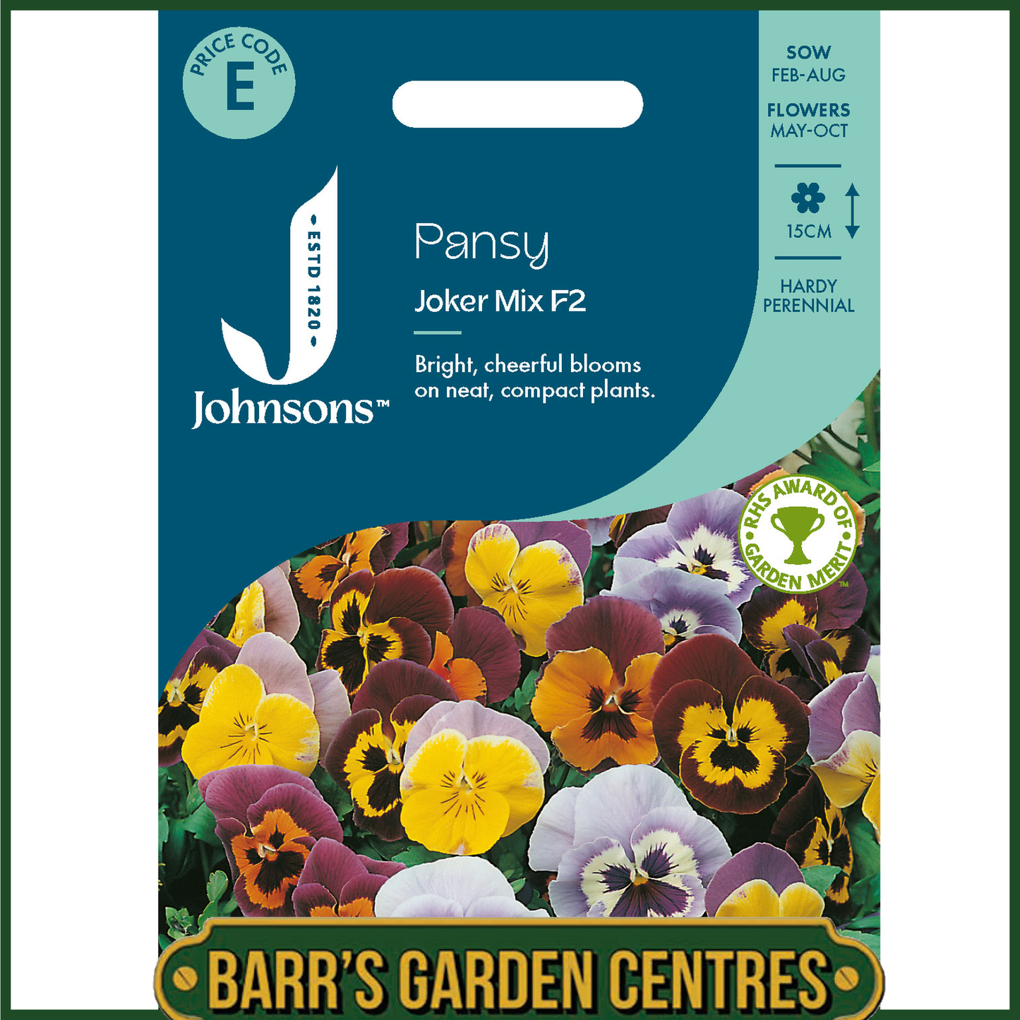 Johnsons - Pansy Joker Mix F2 - 45 Seeds