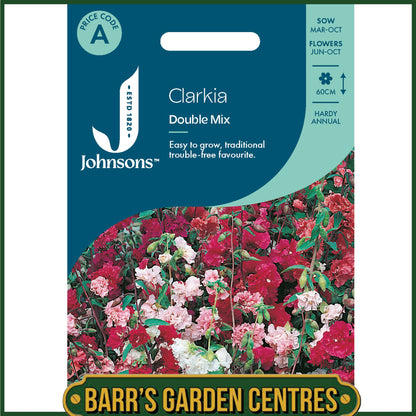 Johnsons - Clarkia Double Mix - 1500 Seeds