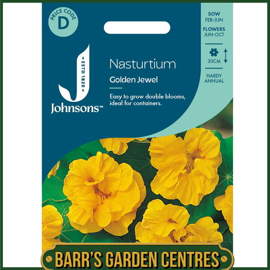 Johnsons - Nasturtium Golden Jewel - 25 Seeds