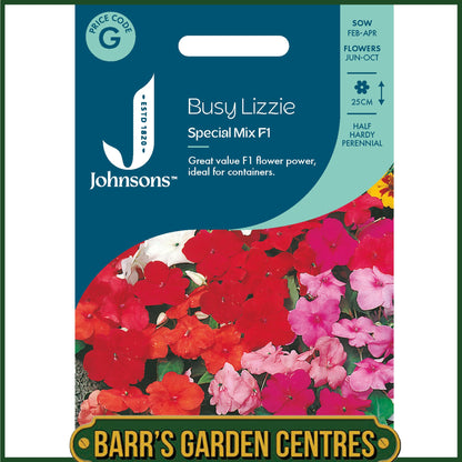 Johnsons - Busy Lizzie Special Mix F1 - 45 Seeds