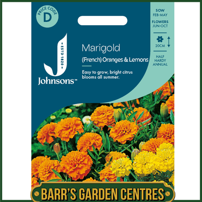 Johnsons - Marigold (French) Oranges and Lemons - 175 Seeds