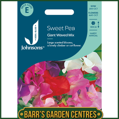 Johnsons - Sweet Pea Giant Waved Mix - 25 Seeds