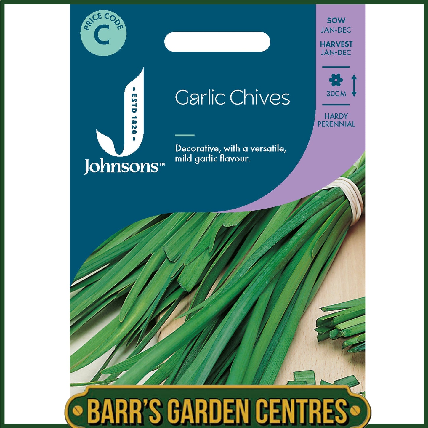 Johnsons - Herb - Garlic Chives - 250 Seeds