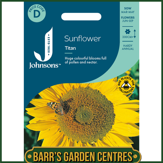 Johnsons - Sunflower Titan - 25 Seeds