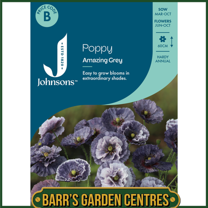 Johnsons - Poppy Amazing Grey - 500 Seeds