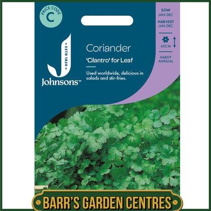 Johnsons - Herb - Coriander Cilantro for Leaf - 150 Seeds