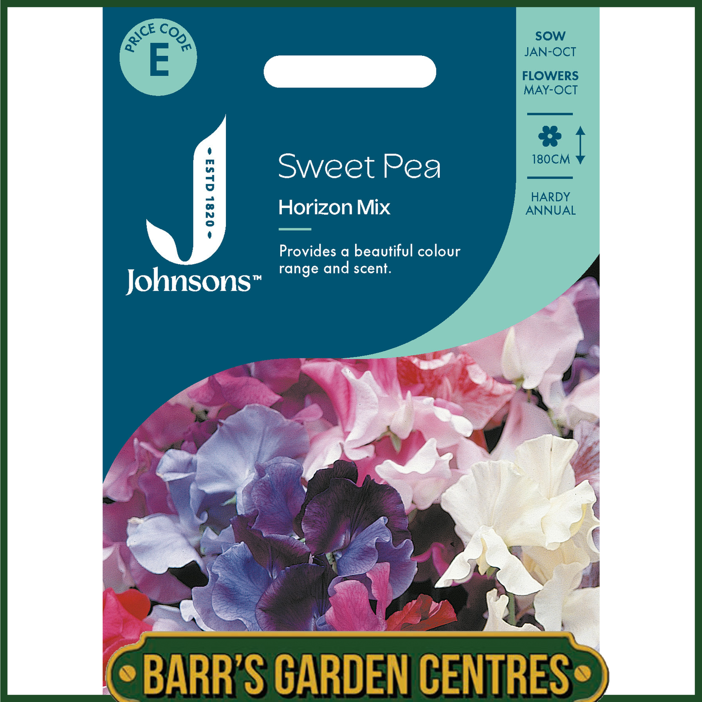 Johnsons - Sweet Pea Horizon Mix - 25 Seeds