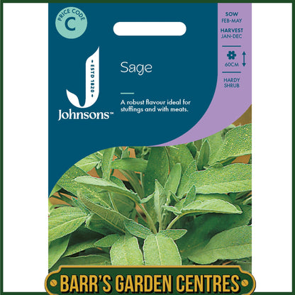 Johnsons - Herb - Sage - 75 Seeds