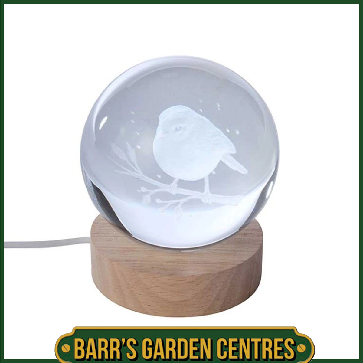 Three Kings InLit LED Glass Glow Ball - Robin