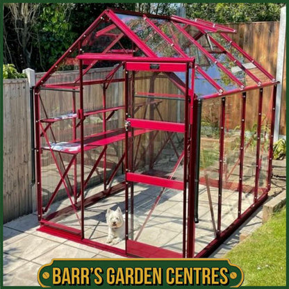 SPECIAL PACKAGE DEAL - WITH 3mm HORTICULTURAL GLASS - HIGH EAVE 6'3" WIDE ELITE GREENHOUSE