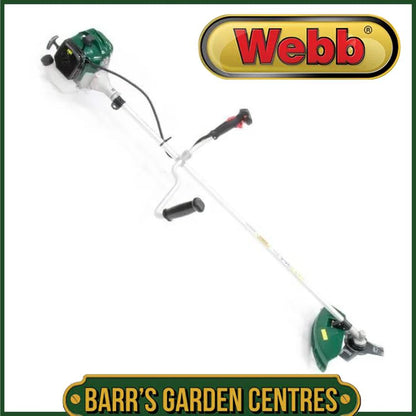 Webb WEBC43 43cc 25cm (10″) Straight Shaft Cow Horn Handled Petrol Brush Cutter