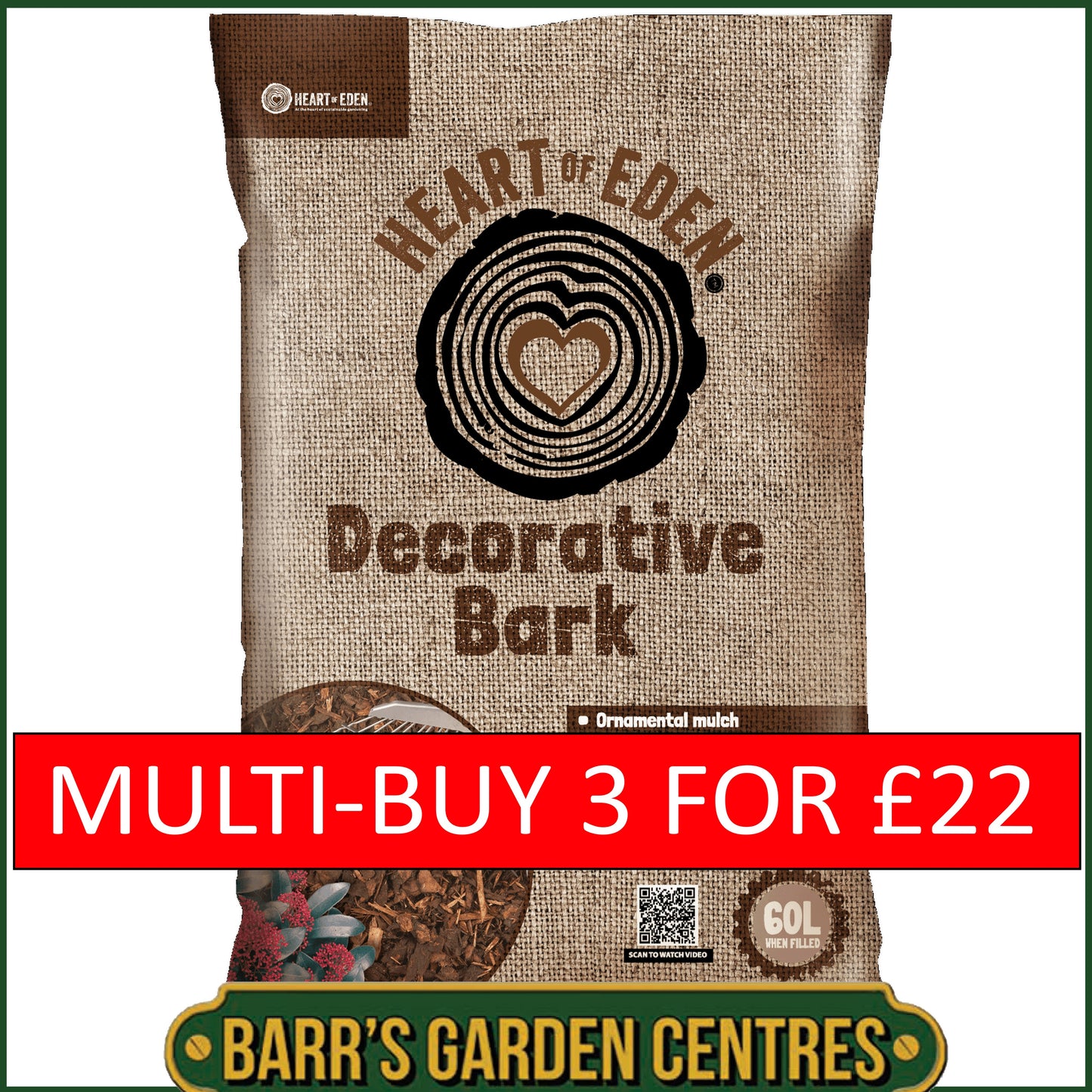 Heart Of Eden Decorative Bark 60 Litre