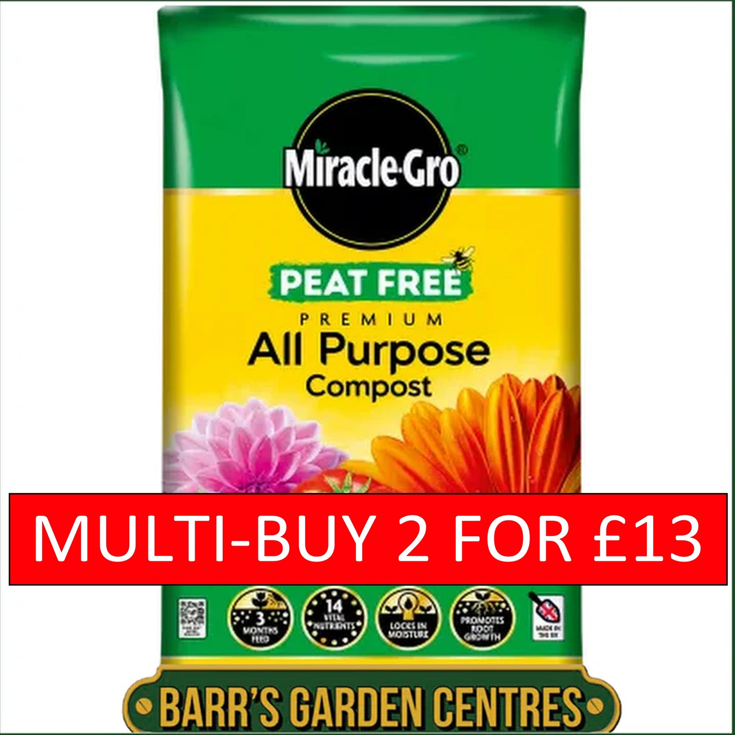 Miracle-Gro® Peat Free Premium All Purpose Compost