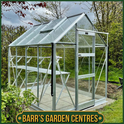 SPECIAL PACKAGE DEAL - WITH 3mm HORTICULTURAL GLASS - HIGH EAVE 6'3" WIDE ELITE GREENHOUSE