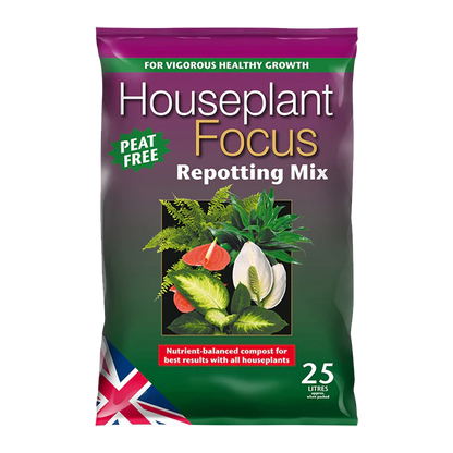 Growth Technology Houseplant Focus Peat-Free Repotting Mix (3ltr - 8ltr - 25ltr)