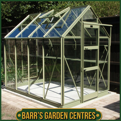 SPECIAL PACKAGE DEAL - WITH 3mm HORTICULTURAL GLASS - HIGH EAVE 6'3" WIDE ELITE GREENHOUSE