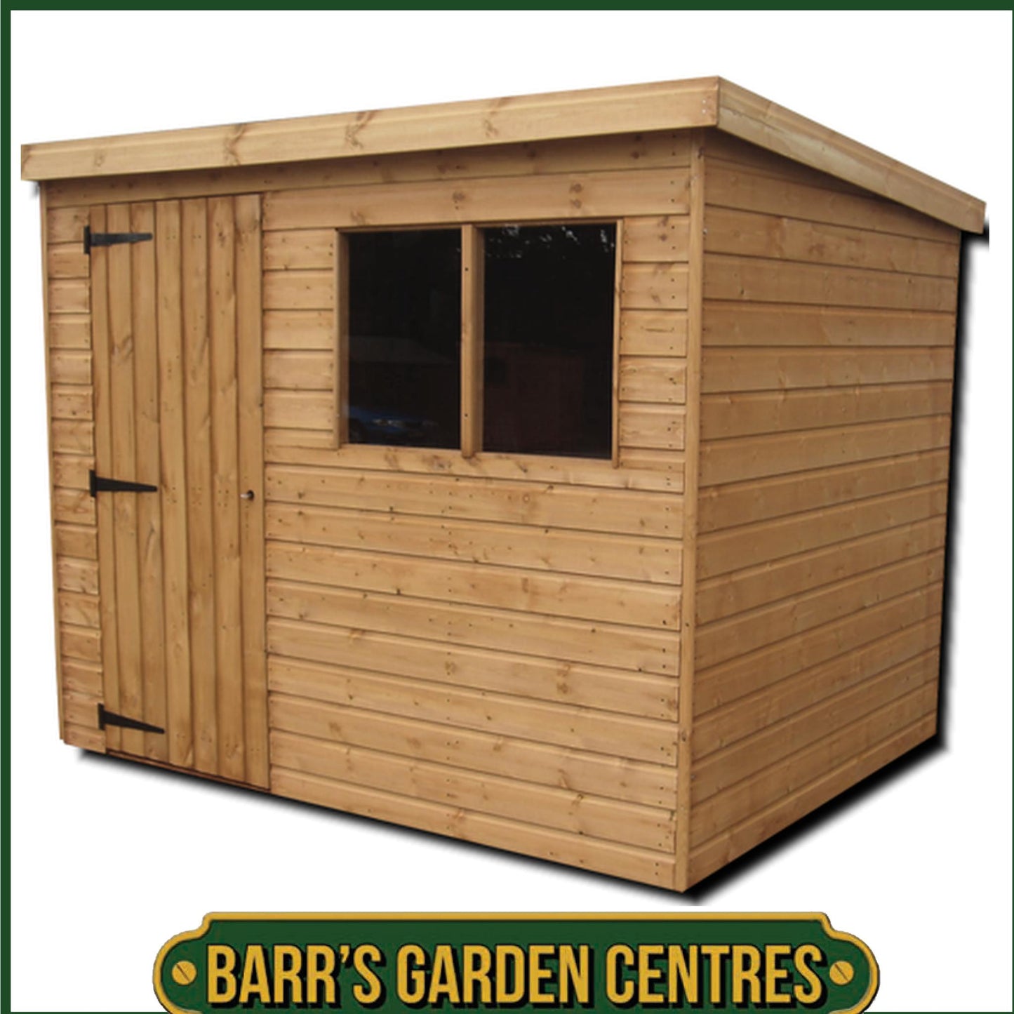 Standard Pent Shed 12mm Cladding - Delivered Flat Packed