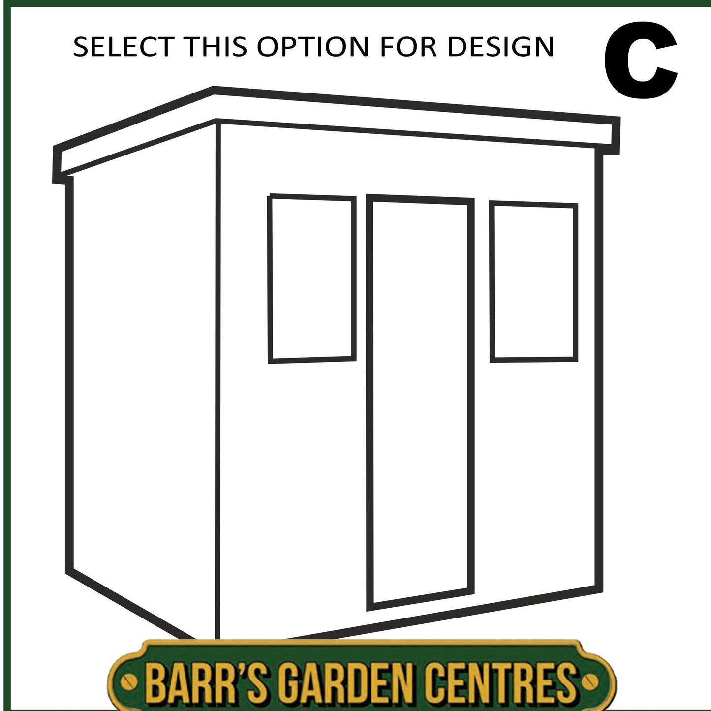 Standard Pent Shed 18mm Cladding - Delivered & Professionally Assembled (Includes Bearers)