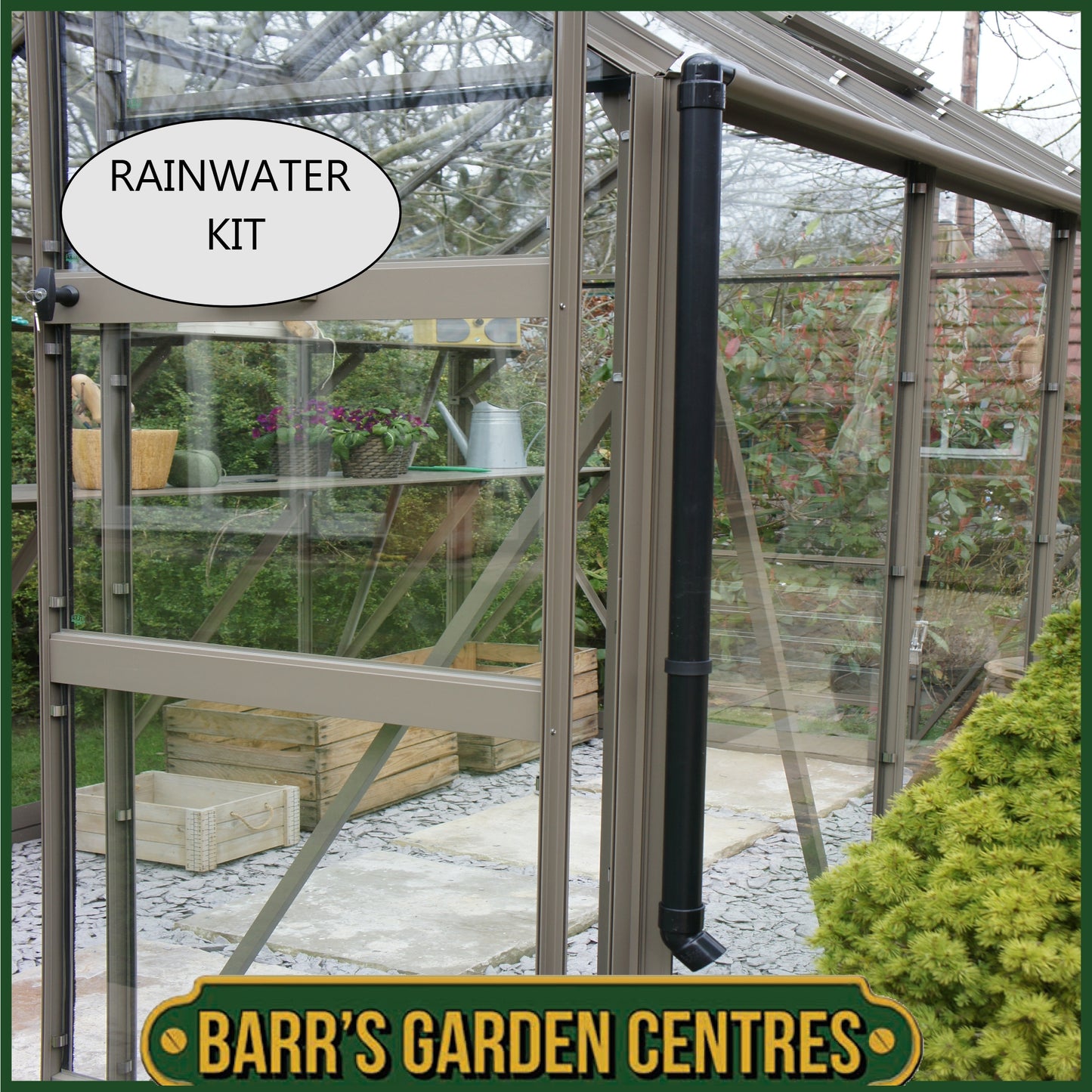 SPECIAL PACKAGE DEAL - WITH 3mm HORTICULTURAL GLASS - HIGH EAVE 6'3" WIDE ELITE GREENHOUSE
