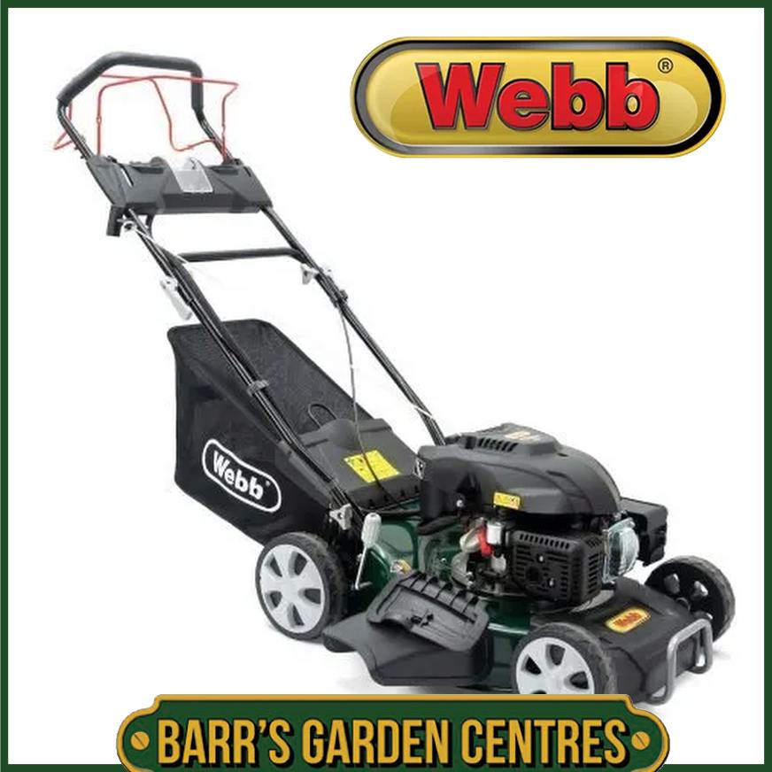 Webb WER460ES Classic 46cm (18″) Self Propelled Electric Start Petrol Lawn Mower