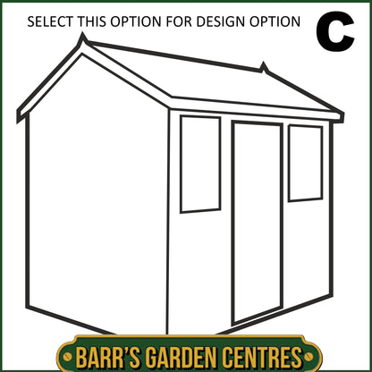 Standard Apex Shed 12mm Cladding - Delivered & Professionally Assembled (Includes Bearers)