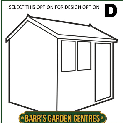 Standard Apex Shed 12mm Cladding - Delivered & Professionally Assembled (Includes Bearers)