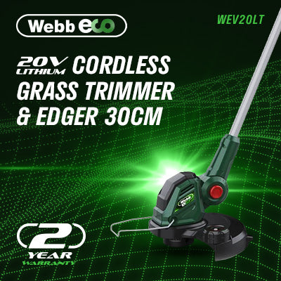 Webb Eco Cordless Line Trimmer - 2Ah Battery & Charger Included