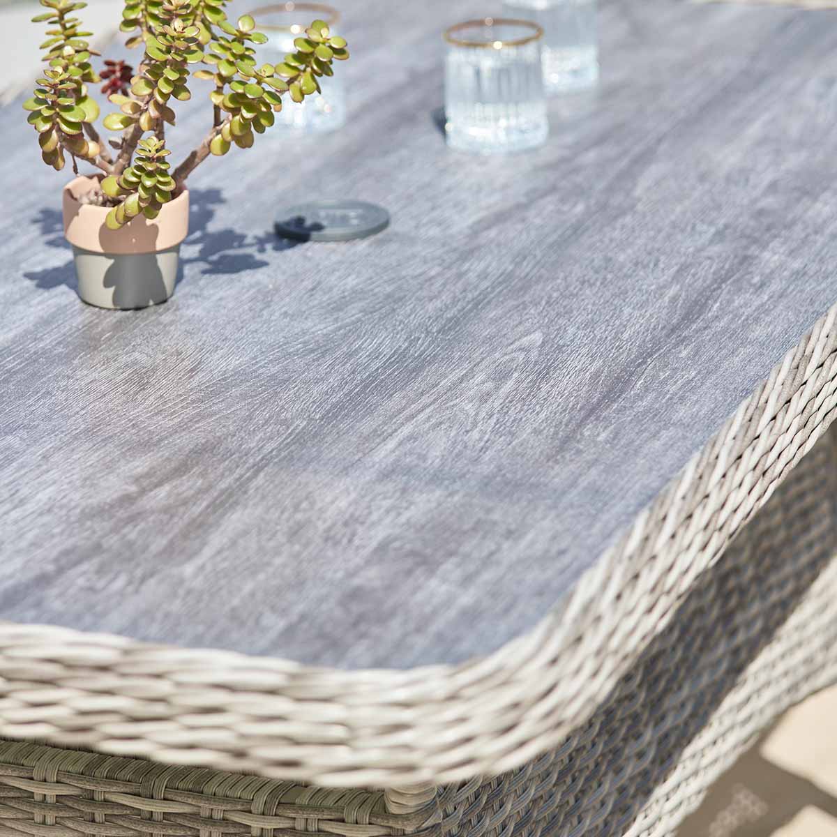 St Tropez Stone Modular Dining Set With Adjustable Table Set13