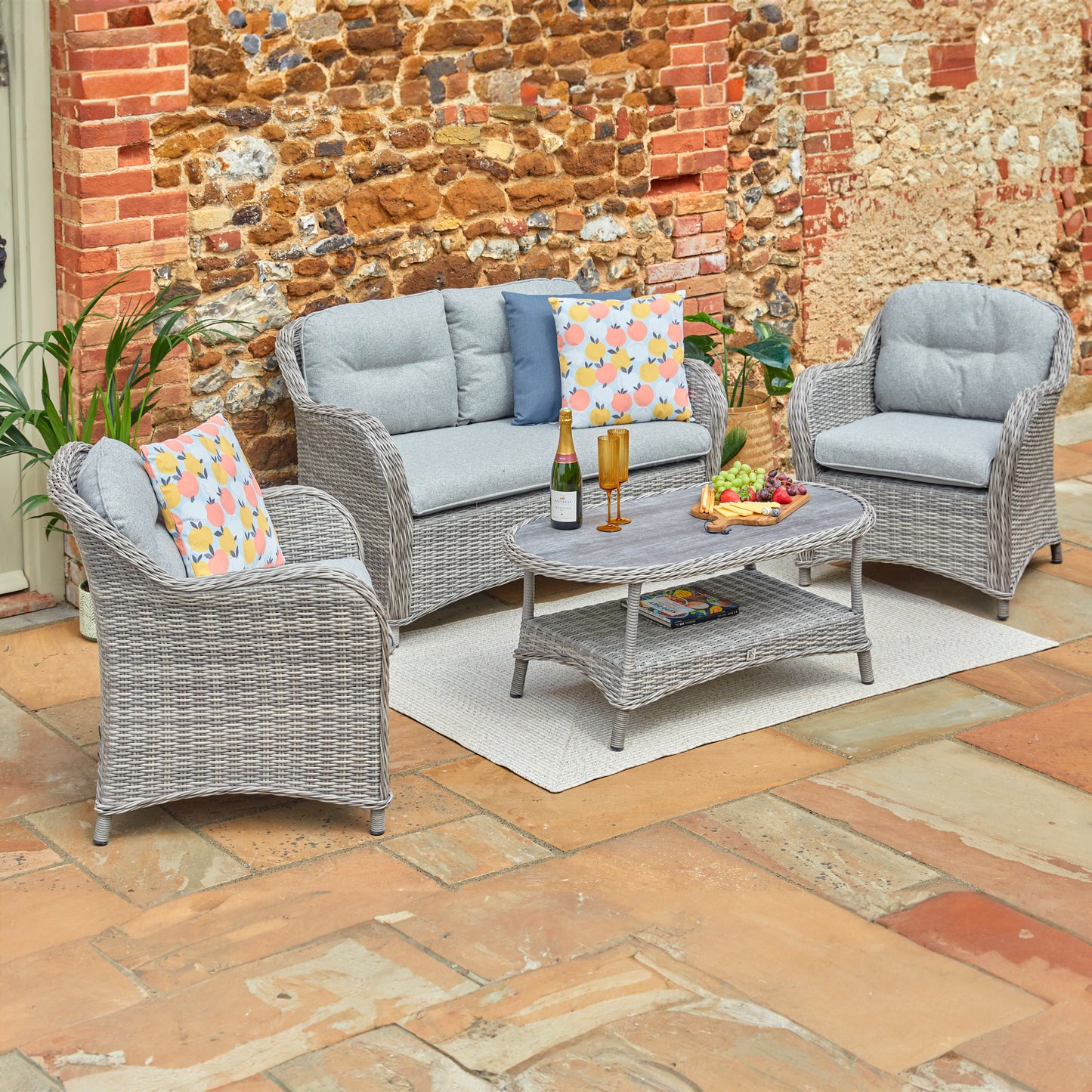 St Tropez Stone Lounge Set - Set5