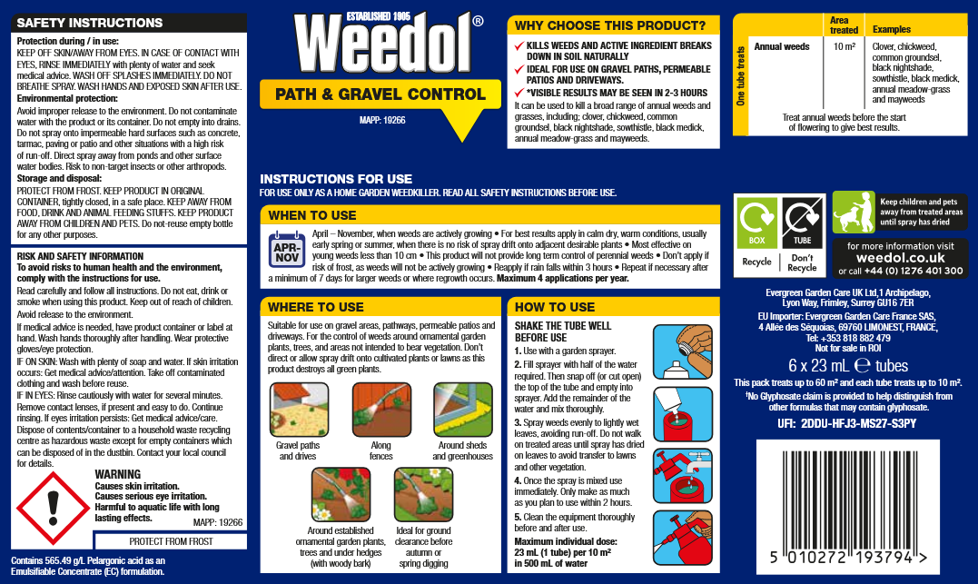 Weedol® Path & Gravel Control (Concentrate Tubes) 6 Tubes - 12 Tubes