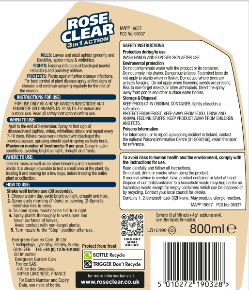 RoseClear® 3 in 1 Action 800ml