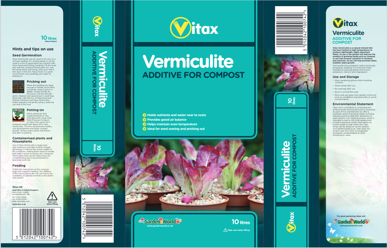 Vitax Vermiculite 10Litre - 20Litre