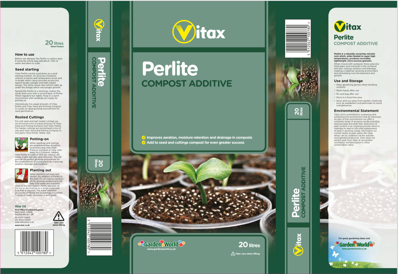 Vitax Perlite 10Litre - 20Litre