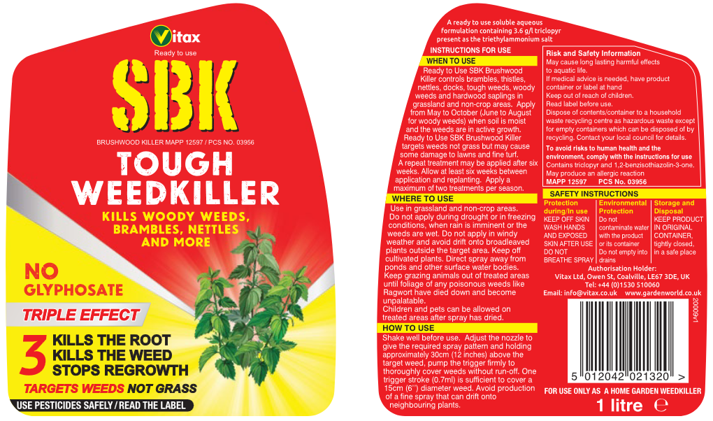 Vitax SBK Brushwood Killer RTU 1Litre