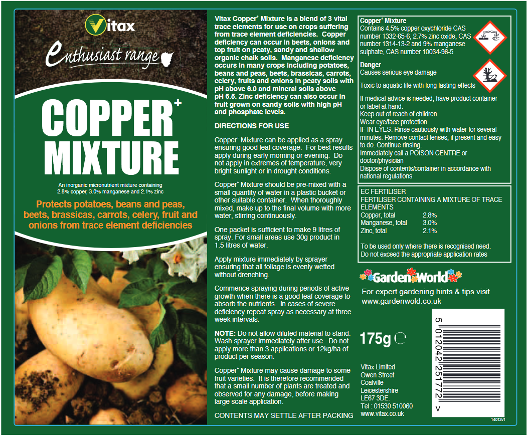 Vitax Copper Mixture 175g