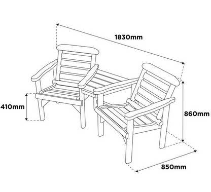 Thorton Rustic Alcove Set