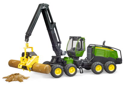 BRUDER John Deere 1270G harvester with one tree trunk