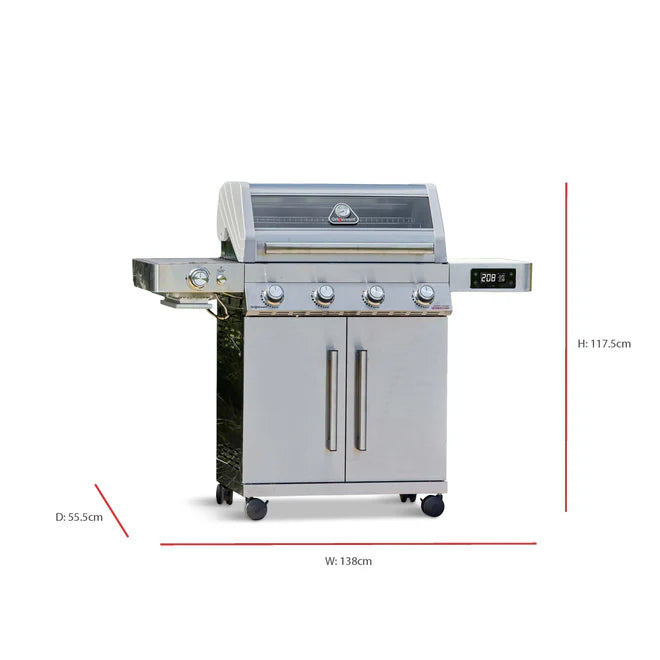 Grillstream Gourmet 4 Burner Hybrid BBQ (With SmartGrill Technology)