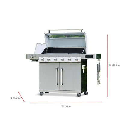 Grillstream Gourmet 6 Burner Hybrid BBQ (With SmartGrill Technology)