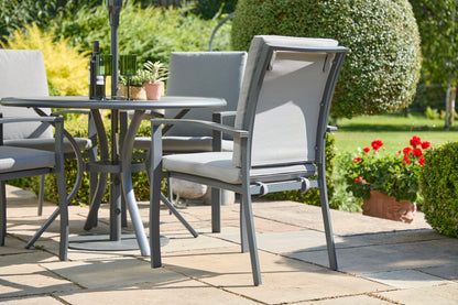 Turin Aluminium 4 Seater Dining Set