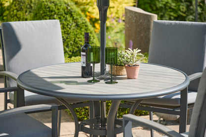 Turin Aluminium 4 Seater Dining Set