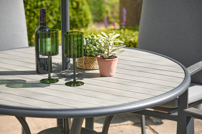 Turin Aluminium 4 Seater Dining Set