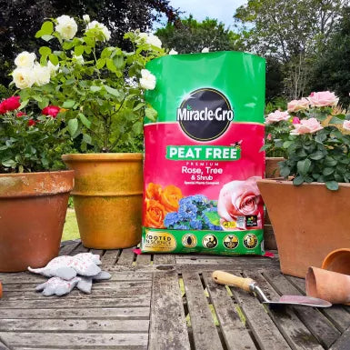 Miracle-Gro® Peat Free Premium Rose, Tree & Shrub 40 Litre Compost