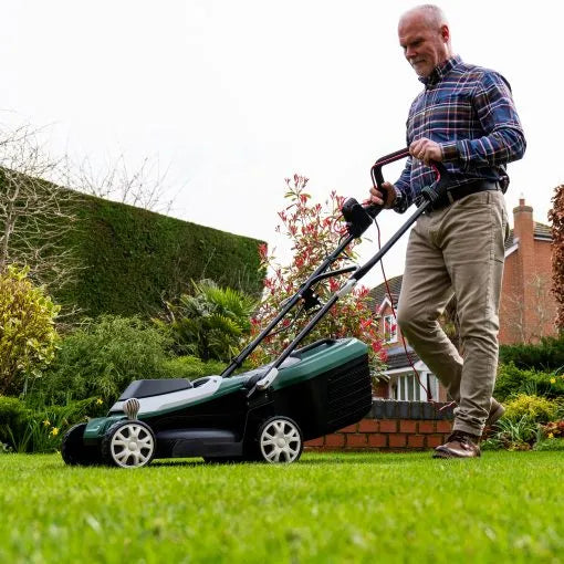 Webb WEER33RR Supreme 33cm Electric Rotary Lawnmower with Rear Roller