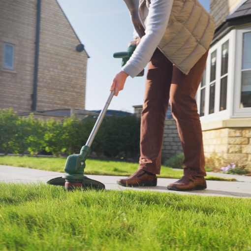 Webb Eco WEV20LM33LT25B4 20V 33cm (14″) Cordless Rotary Lawnmower and 25cm Line Trimmer (Twin Pack) 4Ah Battery & Charger included)