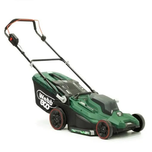 Webb Eco WEV20X2LM43B4X 40V 43cm (17″) Cordless Rotary Lawnmower (2 x 4Ah Battery & Dual Charger included)