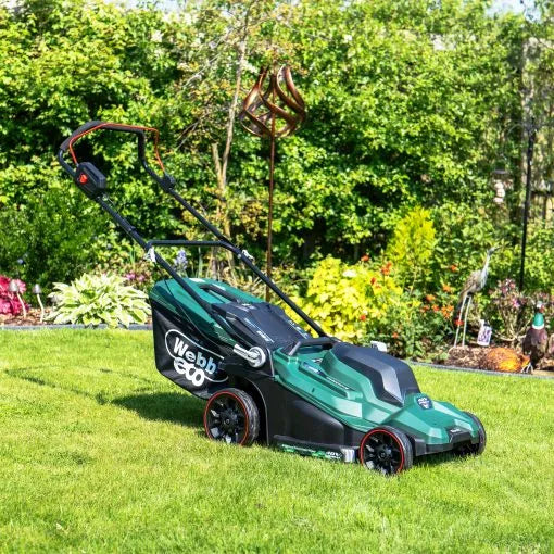 Webb Eco WEV20X2LM43B4X 40V 43cm (17″) Cordless Rotary Lawnmower (2 x 4Ah Battery & Dual Charger included)