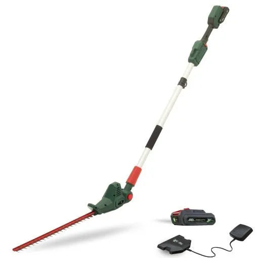 Webb Eco WEV20PHTB2 20V 50cm Cordless Long Reach Hedge Trimmer (2Ah Battery & Charger included)