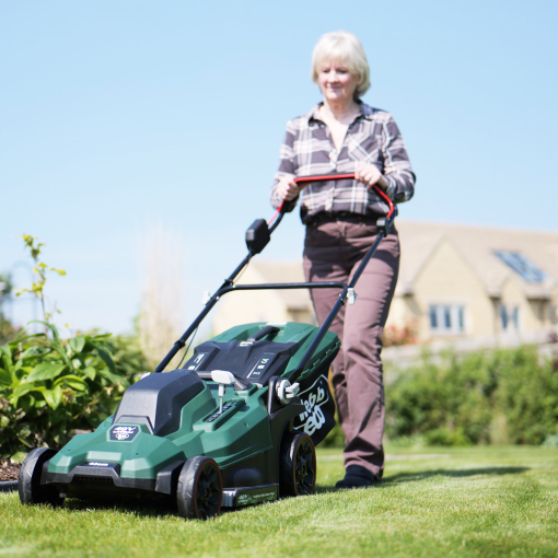 Webb Eco WEV20X2LM43B4X 40V 43cm (17″) Cordless Rotary Lawnmower (2 x 4Ah Battery & Dual Charger included)